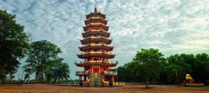 pagoda pulau kemaro palembang wisata